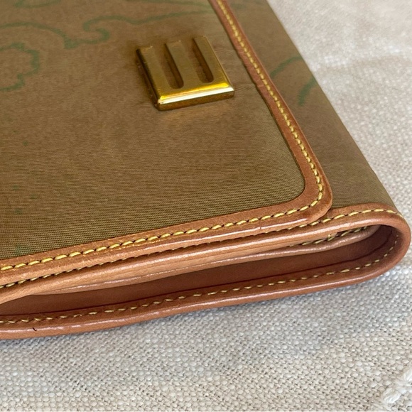 EUC VINTAGE ETRO SIGNATURE PAISLEY PRINT CANVAS TRIFOLD, LEATHER TRIM & INTERIOR - Picture 16 of 16